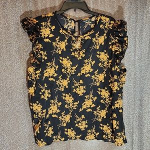 Black and gold top